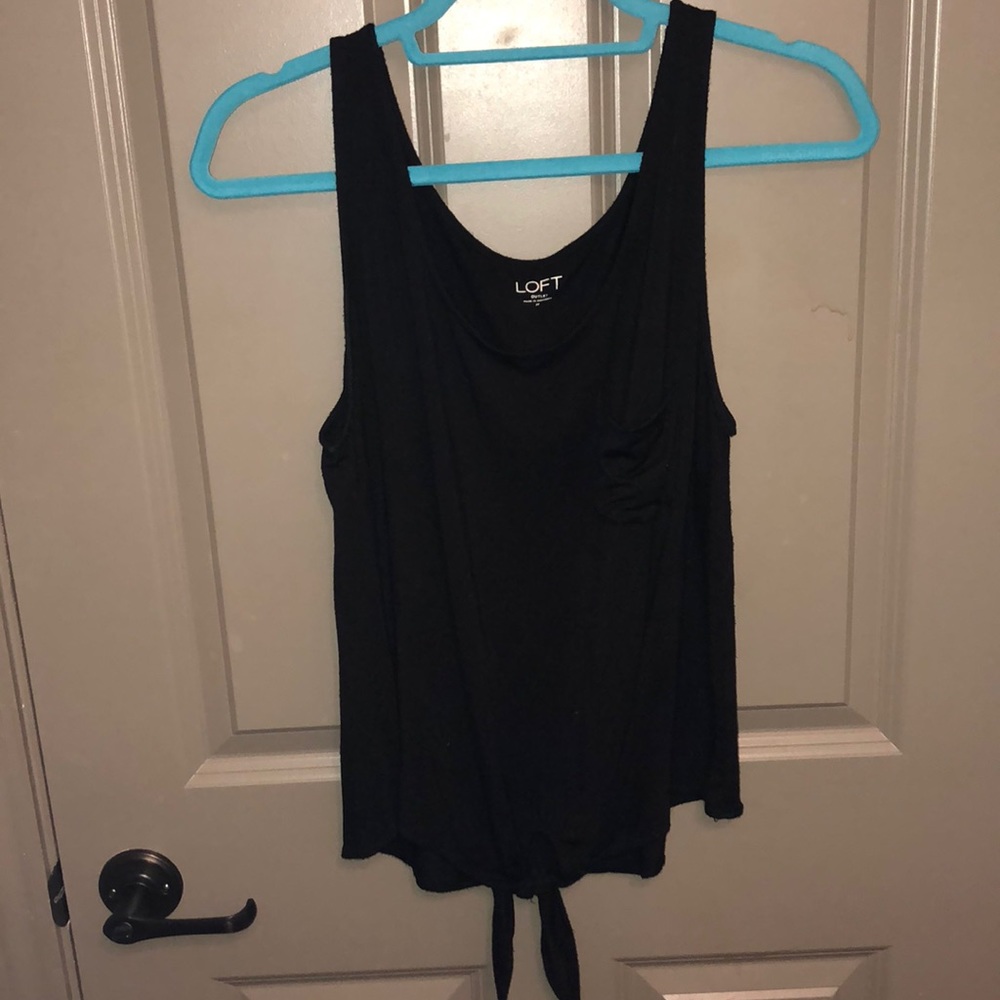 LOFT front-tie tank top - Picture 1 of 2